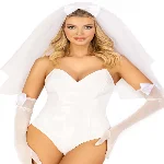 Фата нареченої Leg Avenue Tiered bridal veil O/S Whie - мініатюра 1