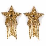 Пестис-зірки з бахромою JSY Nipple Sticker RT236112 Gold, стікери - мініатюра 2