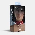 Нашийник для фіксації Feral Feelings - D-Rings Red - мініатюра 2
