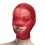 Маска сітка із відкритим ротом Feral Feelings - Hood Mask Red - мініатюра 1