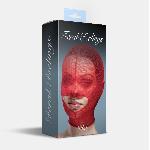 Маска сітка із відкритим ротом Feral Feelings - Hood Mask Red - мініатюра 2
