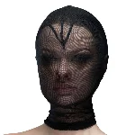 Маска серце сітка із повністю закритим обличчям Feral Feelings - Hearts Mask Black/Black - мініатюра 1