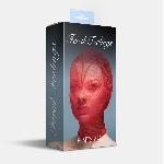 Маска серце сітка із повністю закритим обличчям Feral Feelings - Hearts Mask Red/Red - мініатюра 2