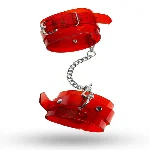 Поножи Feral Feelings - Ankle Restraints Red Trasparent - мініатюра 1