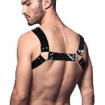 Чоловіча портупея на груди Feral Feelings - Bulldog Harness Black - мініатюра 3
