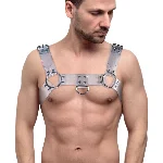 Чоловіча портупея на груди Feral Feelings - Bulldog Harness Trasparent - мініатюра 1