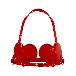 Ліф Серце Feral Feelings - Hearts Bra Red Trasparent - мініатюра 1