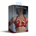 Ліф Серце Feral Feelings - Hearts Bra Red Trasparent - мініатюра 2