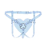 Трусики Серце для страпону Feral Feelings - Hearts Strap-on Belt Trasparent - мініатюра 1