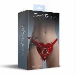 Трусики Серце для страпону Feral Feelings - Hearts Strap-on Belt Red - мініатюра 2