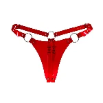 Трусики класичні Feral Feelings - String Bikini Red Trasparent - мініатюра 1