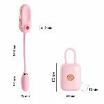 Вакуумний кліторальний стимулятор Otouch Louis Vibrate Pink з віброяйцем, у кейсі - мініатюра 6