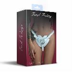 Трусики Серце для страпону з натуральної шкіри Feral Feelings - Hearts Strap-on Belt White - мініатюра 2