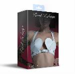 Ліф Серце з натуральної шкіри Feral Feelings - Hearts Bra White - мініатюра 2