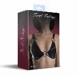 Ліф з натуральної шкіри Feral Feelings - Bikini Top Black - мініатюра 2