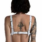 Ліф з натуральної шкіри Feral Feelings - Bikini Top White - мініатюра 3