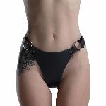 Трусики з натуральної шкіри Feral Feelings - String Bikini Black - мініатюра 3