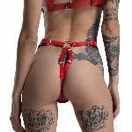 Трусики з натуральної шкіри Feral Feelings - String Bikini Red - мініатюра 3
