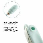 Вакуумний кліторальний стимулятор Otouch Louis Vibrate Teal з віброяйцем, у кейсі - мініатюра 4