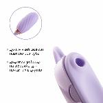 Вакуумний кліторальний стимулятор Otouch Louis Vibrate Purple з віброяйцем, у кейсі - мініатюра 4