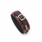 Шкіряний нашийник з повідцем Liebe Seele Wine Red Collar and Leash, 3 кільця для кріплення - мініатюра 8
