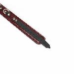 Шкіряний нашийник з повідцем Liebe Seele Wine Red Collar and Leash, 3 кільця для кріплення - мініатюра 6