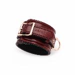 Шкіряні поножі Liebe Seele Wine Red Ankle Cuffs, знімний ланцюжок-кріплення - мініатюра 9