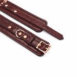Шкіряні поножі Liebe Seele Wine Red Ankle Cuffs, знімний ланцюжок-кріплення - мініатюра 6