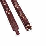 Фіксатори для стегон Liebe Seele Wine Red Thigh Cuffs L Size, натуральна шкіра - мініатюра 6