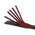 Двосторонній паддл Liebe Seele Wine Red Spanking Paddle, натуральна шкіра - мініатюра 6
