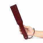 Двосторонній паддл Liebe Seele Wine Red Spanking Paddle, натуральна шкіра - мініатюра 3