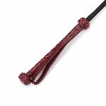 Шльопалка-сердечко Liebe Seele Wine Red Riding Crop with Heart-Shape Tip, натуральна шкіра - мініатюра 5