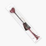Шльопалка-сердечко Liebe Seele Wine Red Riding Crop with Heart-Shape Tip, натуральна шкіра - мініатюра 2