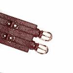 Шкіряний пояс для бондажу Liebe Seele Wine Red Waist Cuff, M Size - мініатюра 6