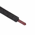 Шкіряний нашийник з повідцем Liebe Seele Wine Red Curved Collar, замок-сердечко - мініатюра 5