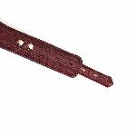 Шкіряний нашийник з повідцем Liebe Seele Wine Red Curved Collar, замок-сердечко - мініатюра 6