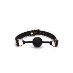 Кляп Liebe Seele Black Organosilicon Ball Gag - мініатюра 6