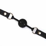 Кляп Liebe Seele Black Organosilicon Ball Gag - мініатюра 3