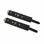 Наручники з ланцюжком Liebe Seele Black Organosilicon Wrist Cuff, екошкіра - мініатюра 4