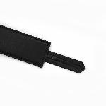 Наручники з ланцюжком Liebe Seele Black Organosilicon Wrist Cuff, екошкіра - мініатюра 6
