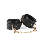 Поножі Liebe Seele Black Organosilicon Anklecuffs, екошкіра - мініатюра 1