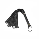Флогер Liebe Seele Black Organosilicon Flogger, 44 см, екошкіра - мініатюра 1