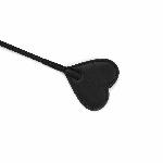 Шльопалка-сердечко Liebe Seele Black Organosilicon Riding Crop, екошкіра - мініатюра 3