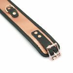 Широкий нашийник з повідцем Liebe Seele Rose Gold Memory Collar with Leash, натуральна шкіра - мініатюра 7