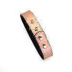 Нашийник із затискачами для сосків Liebe Seele Rose Gold Memory Collar with Nipple Clamps, шкіра - мініатюра 3