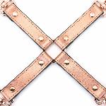 Хрестовина для фіксації Liebe Seele Rose Gold Memory Hog Tie, натуральна шкіра, рожеве золото - мініатюра 6