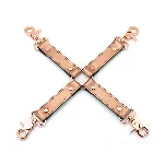 Хрестовина для фіксації Liebe Seele Rose Gold Memory Hog Tie, натуральна шкіра, рожеве золото - мініатюра 1