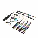 БДСМ-набір Liebe Seele Vivid Rainbow 8 Pieces Set, 8 аксесуарів, екошкіра на оксамитовій основі - мініатюра 12