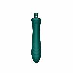 Компактна смарт секс-машина Zalo – Sesh Turquoise Green, 2 насадки, пульт ДК, кристал Swarovski - мініатюра 2
