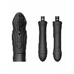 Компактна смарт секс-машина Zalo – Sesh Obsidian Black, 2 насадки, пульт ДК, кристал Swarovski - мініатюра 4
